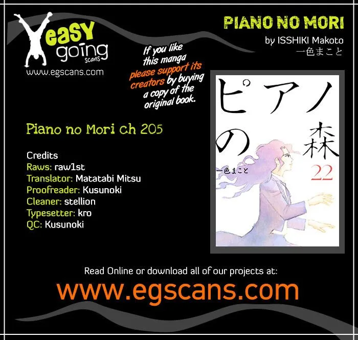 Piano no Mori Chapter 285 page 1