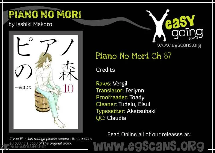 Piano no Mori Chapter 87 page 1