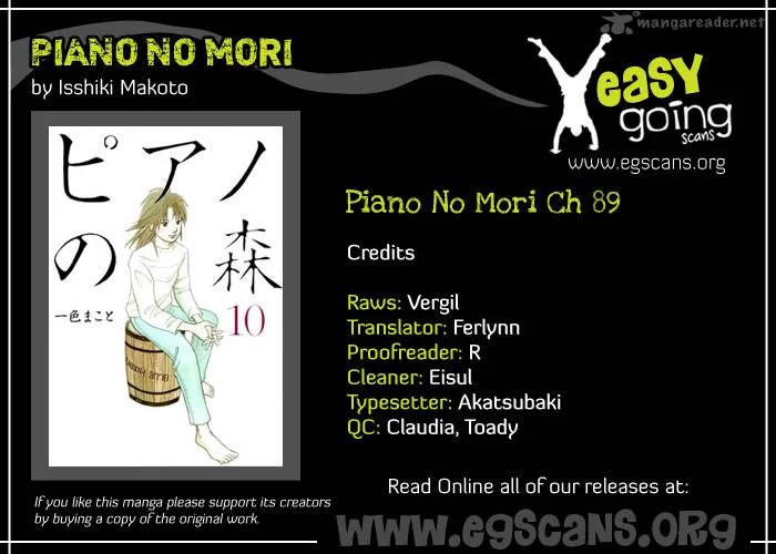 Piano no Mori Chapter 89 page 1