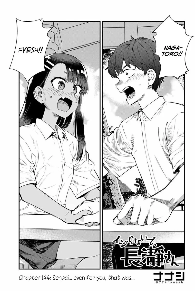 Please Don't Bully Me, Nagatoro Chapter 144 page 1