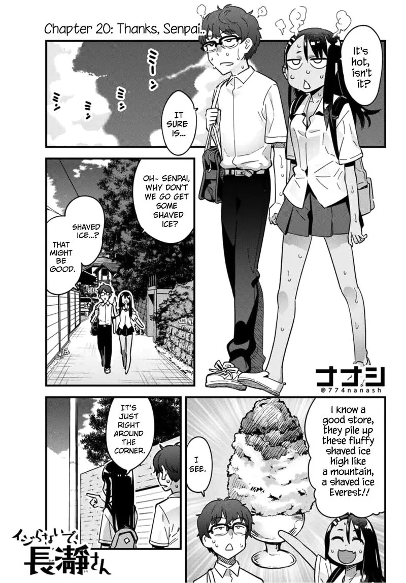 Please Don't Bully Me, Nagatoro Chapter 20 page 1