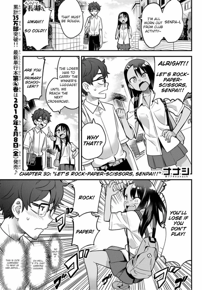Please Don't Bully Me, Nagatoro Chapter 30 page 1
