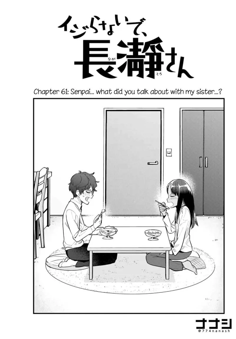 Please Don't Bully Me, Nagatoro Chapter 61 page 1