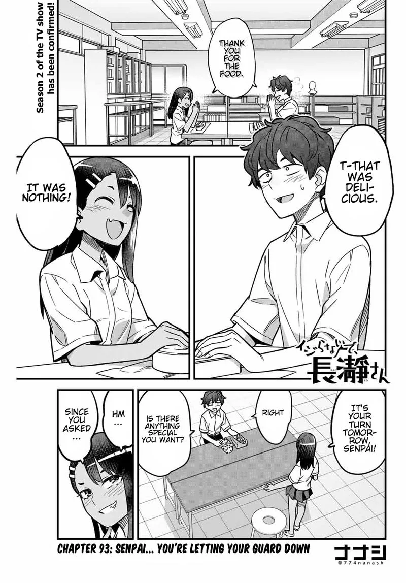 Please Don't Bully Me, Nagatoro Chapter 93 page 1