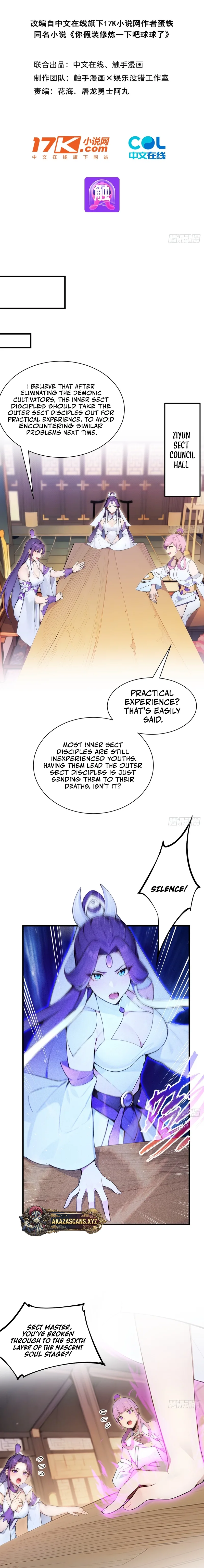 Please Pretend to Cultivate For a While Chapter 20 page 1