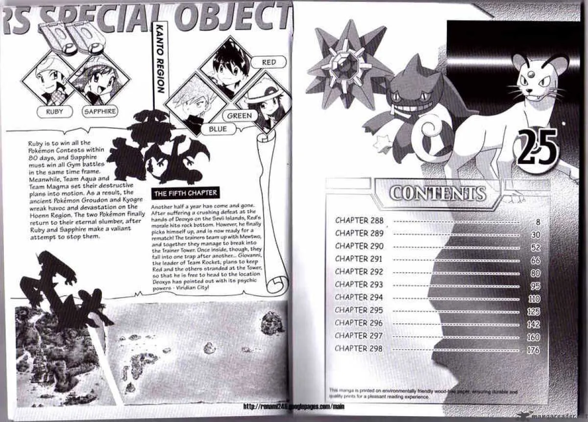 Pokemon Adventures Chapter 288 page 9