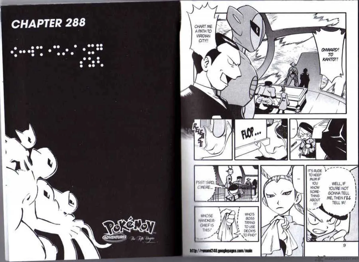 Pokemon Adventures Chapter 288 page 11