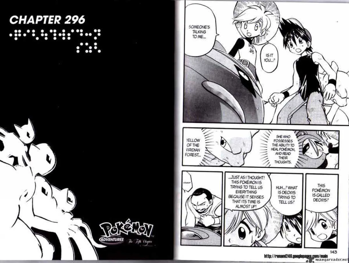 Pokemon Adventures Chapter 296 page 1