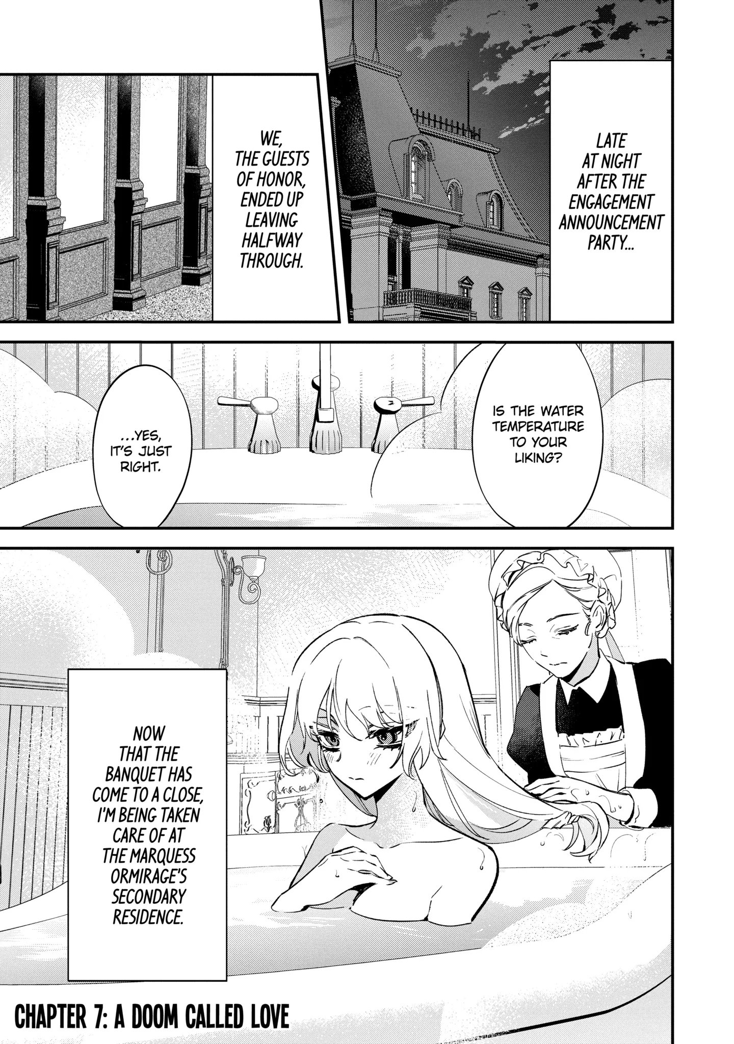 Proud to be the Villainess: I'm Doomed After Stealing my Half-Sister's Fiancé and Having Her Banished Chapter 7.1 page 1