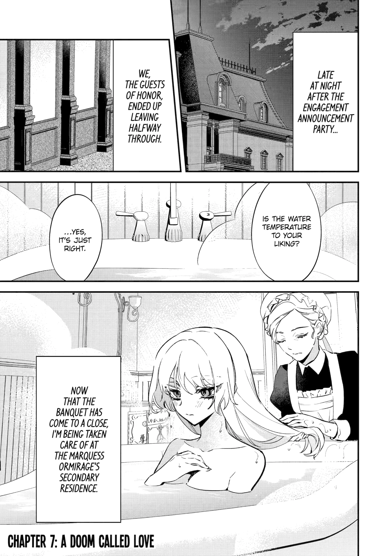 Proud to be the Villainess: I'm Doomed After Stealing my Half-Sister's Fiancé and Having Her Banished Chapter 7 page 1