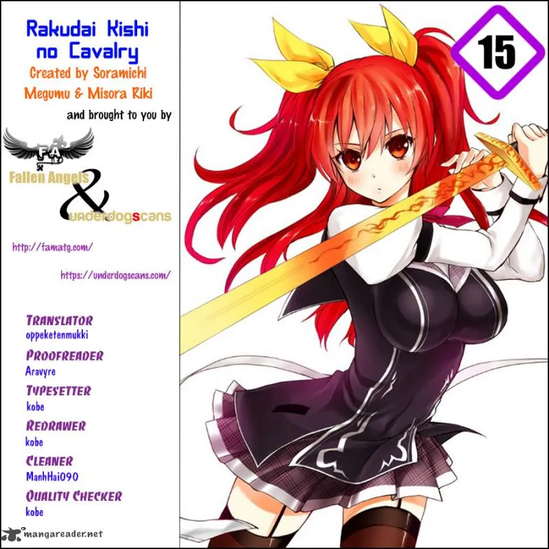 Rakudai Kishi no Cavalry Chapter 15 page 1