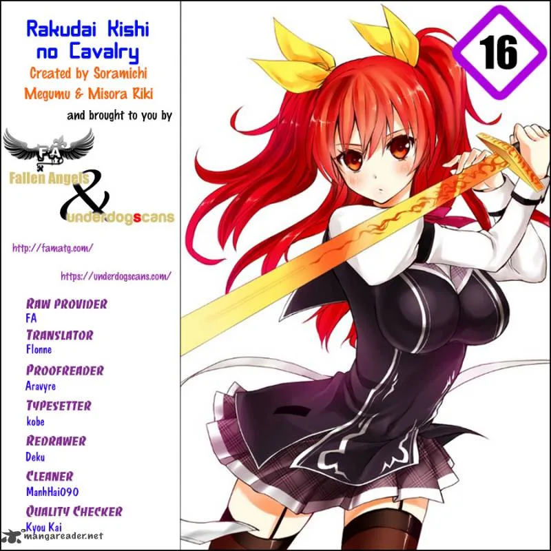 Rakudai Kishi no Cavalry Chapter 16 page 1