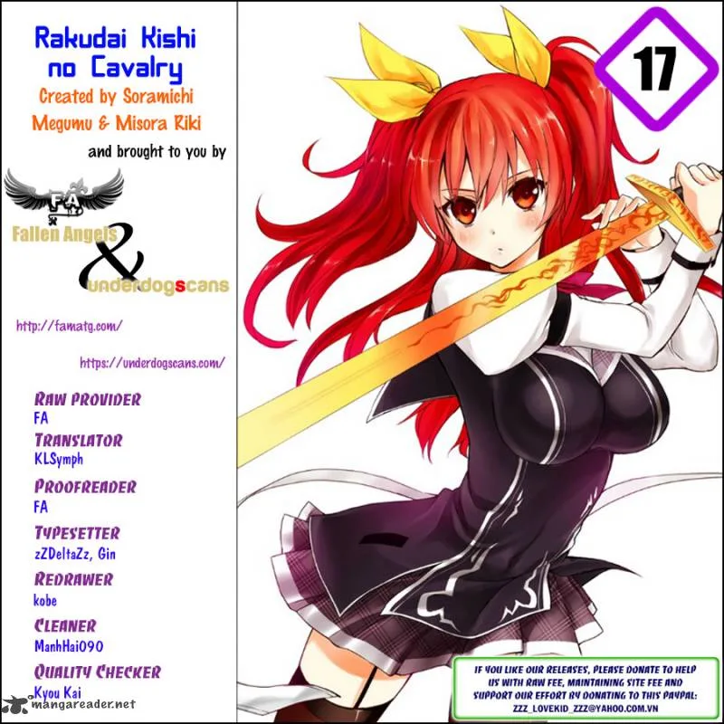 Rakudai Kishi no Cavalry Chapter 17 page 1