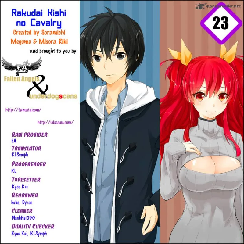 Rakudai Kishi no Cavalry Chapter 23 page 1