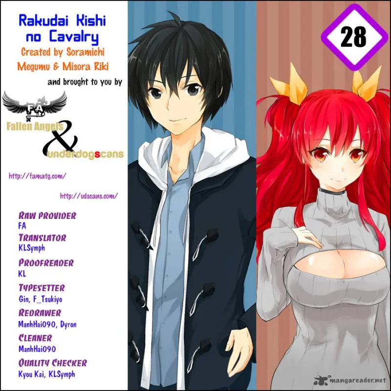 Rakudai Kishi no Cavalry Chapter 28 page 1