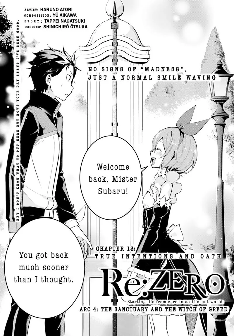 Re:Zero Kara Hajimeru Isekai Seikatsu Dai 4-shou - Seiiki to Gouyoku no Majo Chapter 13 page 1