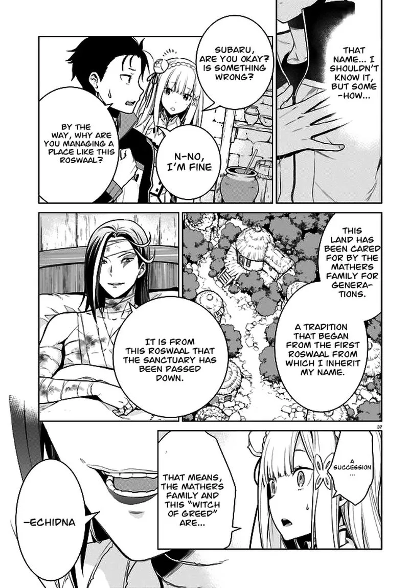 Re:Zero Kara Hajimeru Isekai Seikatsu Dai 4-shou - Seiiki to Gouyoku no Majo Chapter 4 page 37