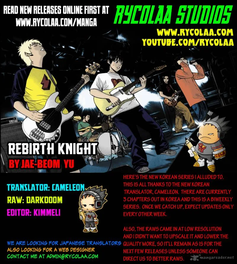 Rebirth Knight Chapter 1 page 1