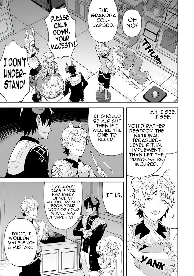Reiketsu Ryuuou Heika no "Unmei no Tsugai" rashii Desu ga, Koukyuu ni Hikikomorou to Omoimasu Chapter 14 page 56