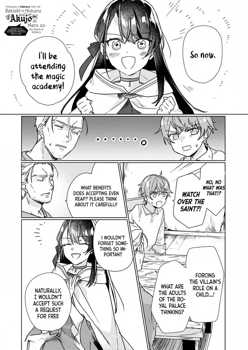 Rekishi ni Nokoru Akujo ni naru zo Chapter 8.1 page 1