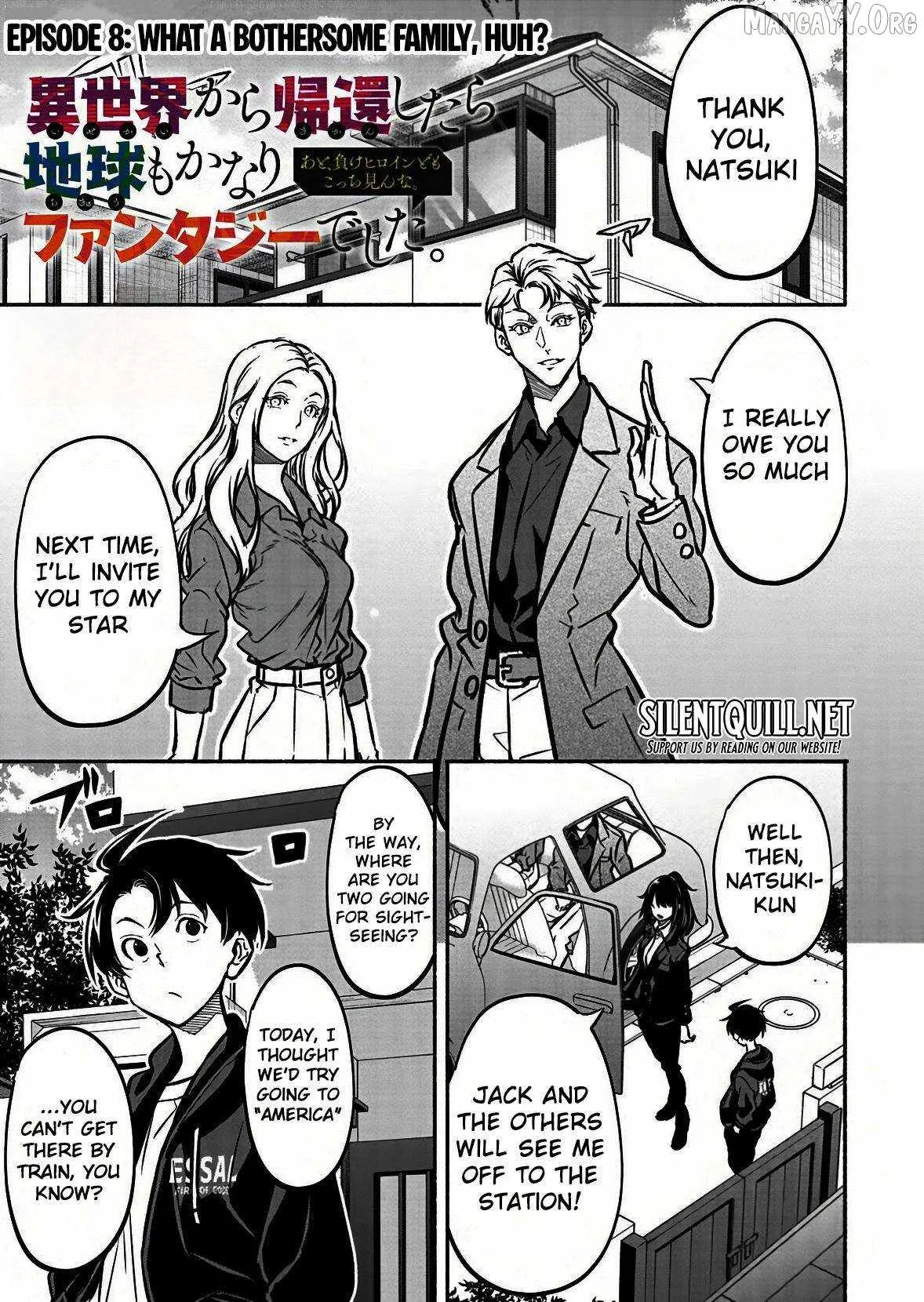 Returned from Another World, Earth Turned Out to Be Quite the Fantasy Too. Also, Losing Heroines, Stop Looking This Way Chapter 8 page 2