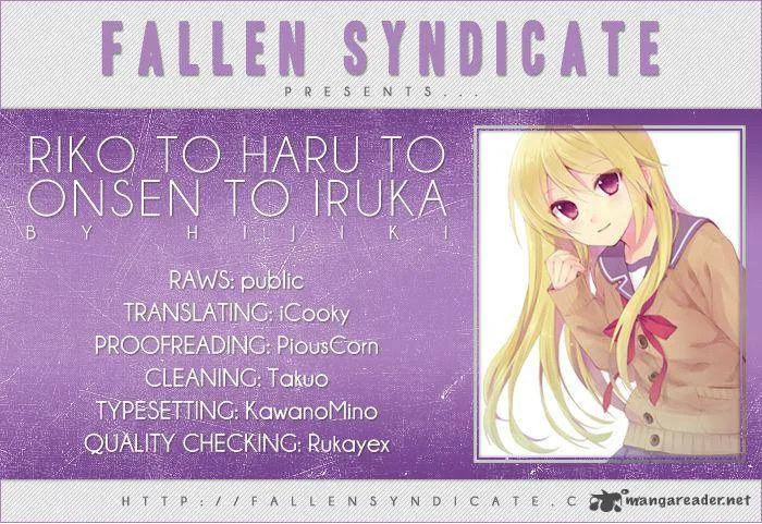 Riko to Haru to Onsen to Iruka Chapter 6 page 1