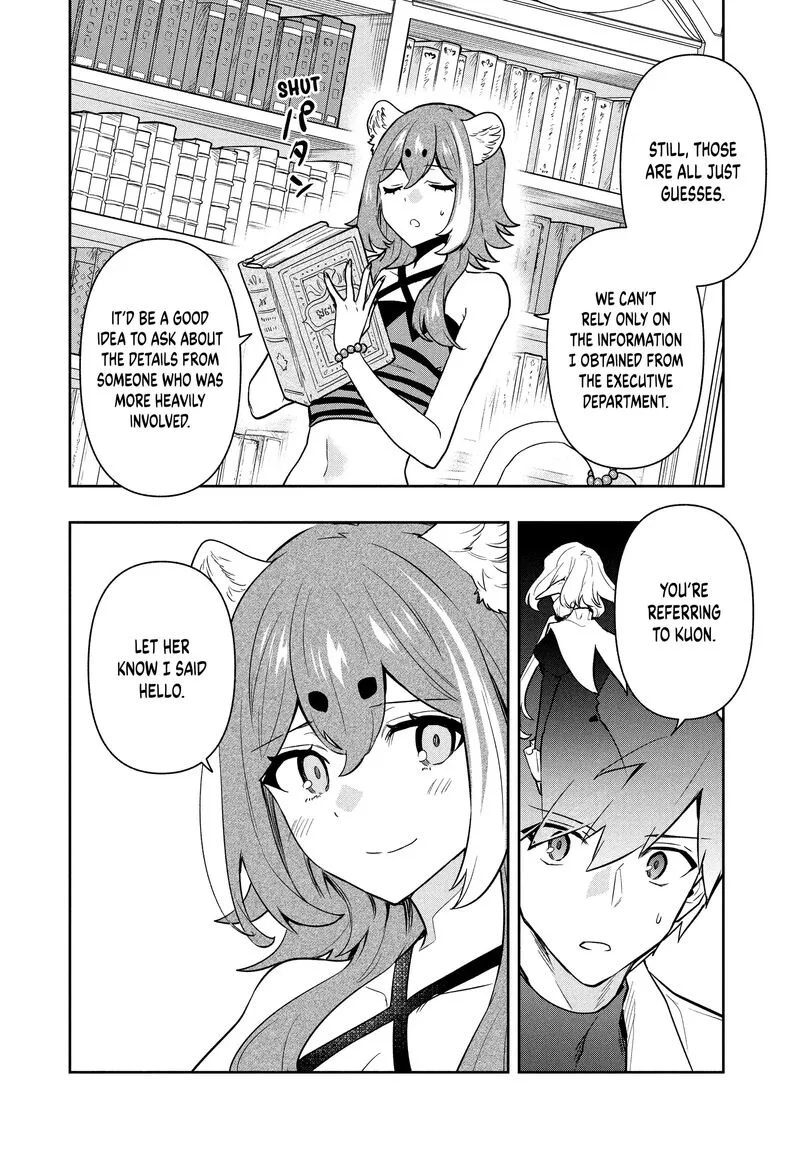 Roku-hime wa Kami Goei ni Koi wo Suru: Saikyou no Shugo Kishi, Tenseishite Mahou Gakuen ni Iku Chapter 102 page 14