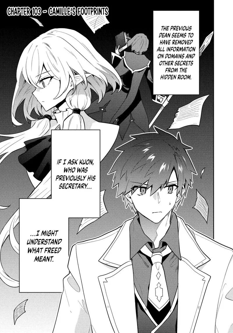 Roku-hime wa Kami Goei ni Koi wo Suru: Saikyou no Shugo Kishi, Tenseishite Mahou Gakuen ni Iku Chapter 103 page 5