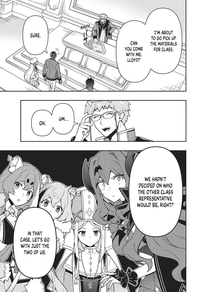 Roku-hime wa Kami Goei ni Koi wo Suru: Saikyou no Shugo Kishi, Tenseishite Mahou Gakuen ni Iku Chapter 28 page 17