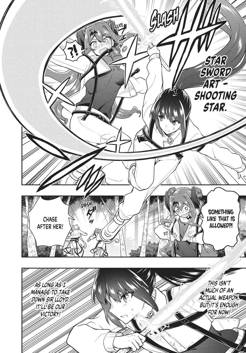 Roku-hime wa Kami Goei ni Koi wo Suru: Saikyou no Shugo Kishi, Tenseishite Mahou Gakuen ni Iku Chapter 31 page 14