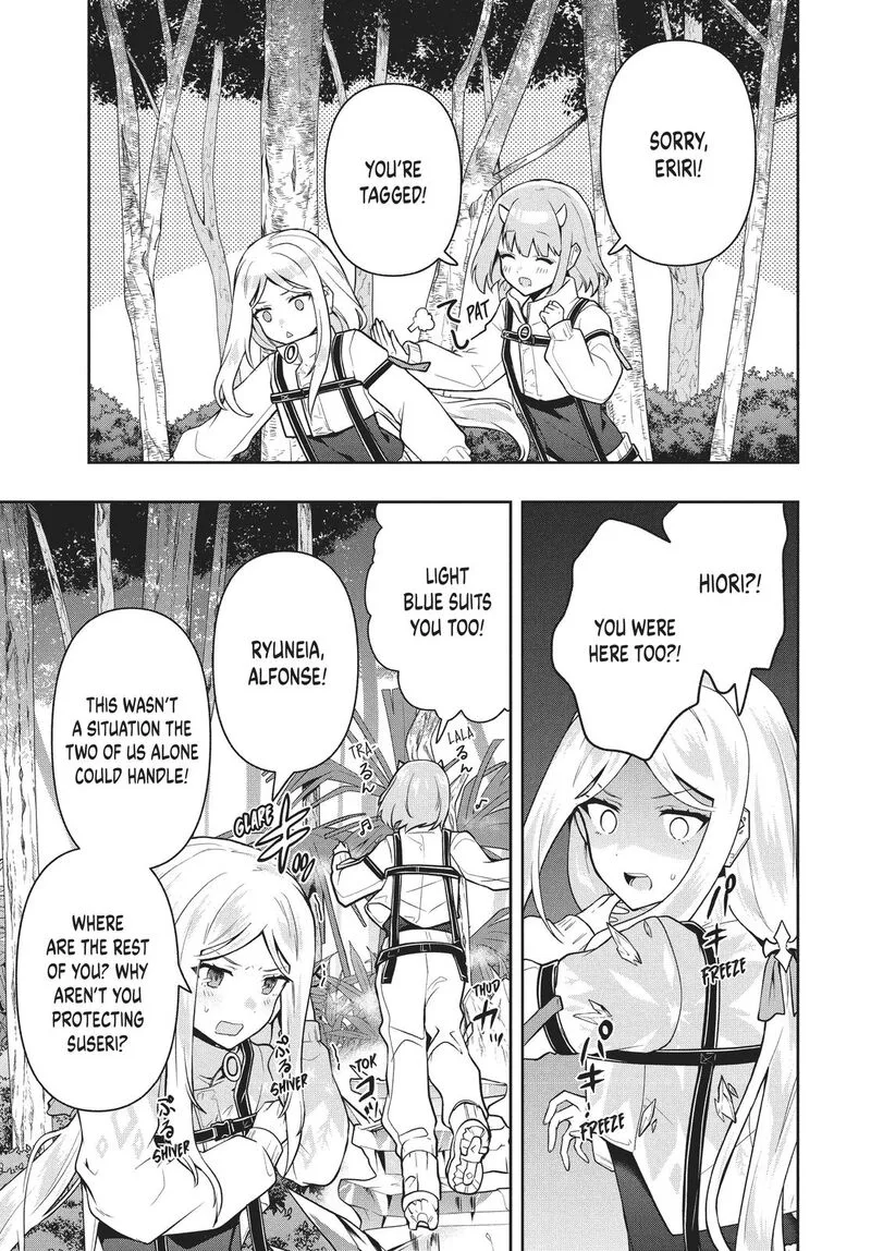 Roku-hime wa Kami Goei ni Koi wo Suru: Saikyou no Shugo Kishi, Tenseishite Mahou Gakuen ni Iku Chapter 31 page 9