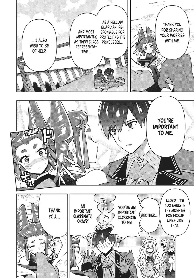 Roku-hime wa Kami Goei ni Koi wo Suru: Saikyou no Shugo Kishi, Tenseishite Mahou Gakuen ni Iku Chapter 35 page 16