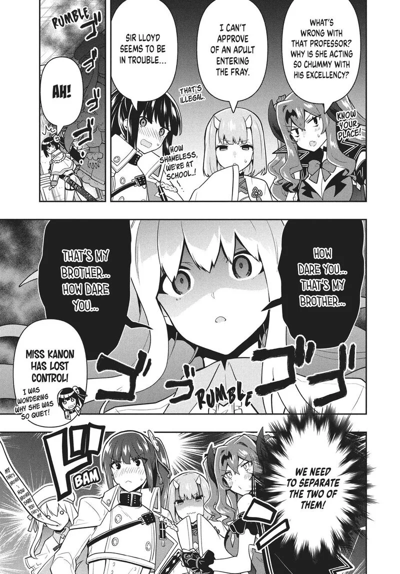 Roku-hime wa Kami Goei ni Koi wo Suru: Saikyou no Shugo Kishi, Tenseishite Mahou Gakuen ni Iku Chapter 36 page 13