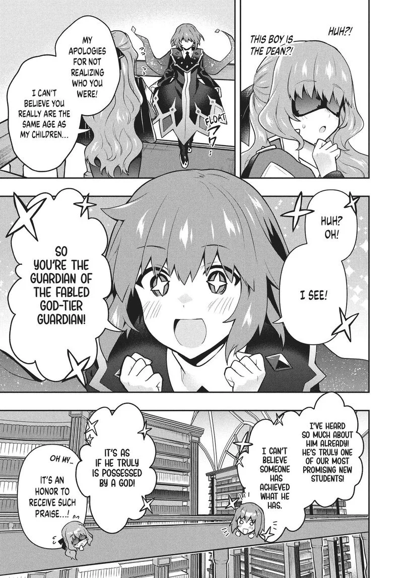 Roku-hime wa Kami Goei ni Koi wo Suru: Saikyou no Shugo Kishi, Tenseishite Mahou Gakuen ni Iku Chapter 39 page 7