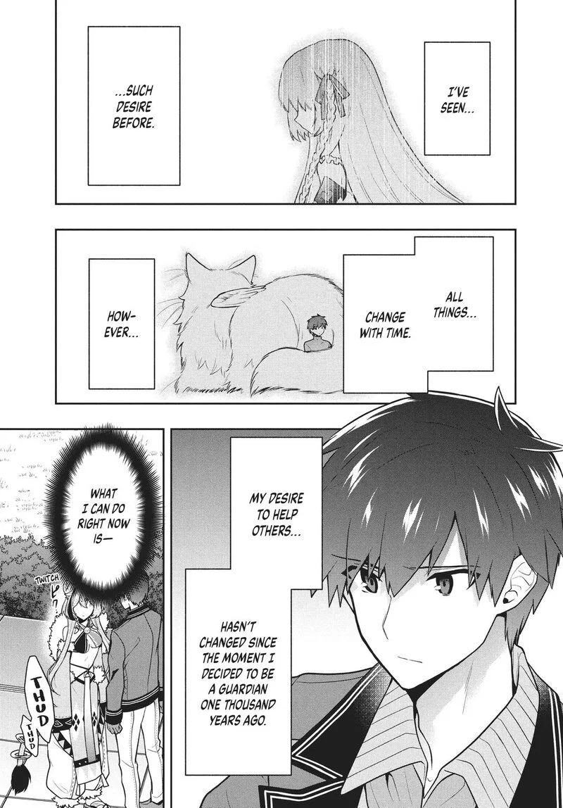 Roku-hime wa Kami Goei ni Koi wo Suru: Saikyou no Shugo Kishi, Tenseishite Mahou Gakuen ni Iku Chapter 40 page 14