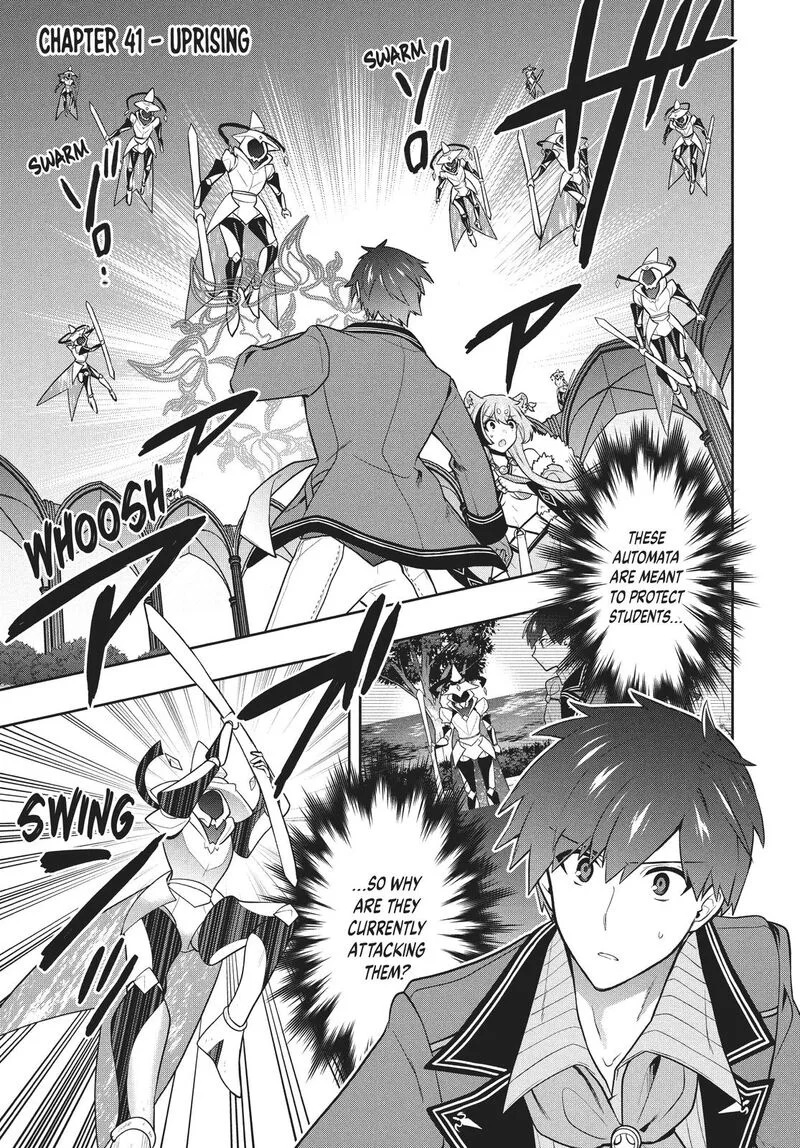 Roku-hime wa Kami Goei ni Koi wo Suru: Saikyou no Shugo Kishi, Tenseishite Mahou Gakuen ni Iku Chapter 41 page 1
