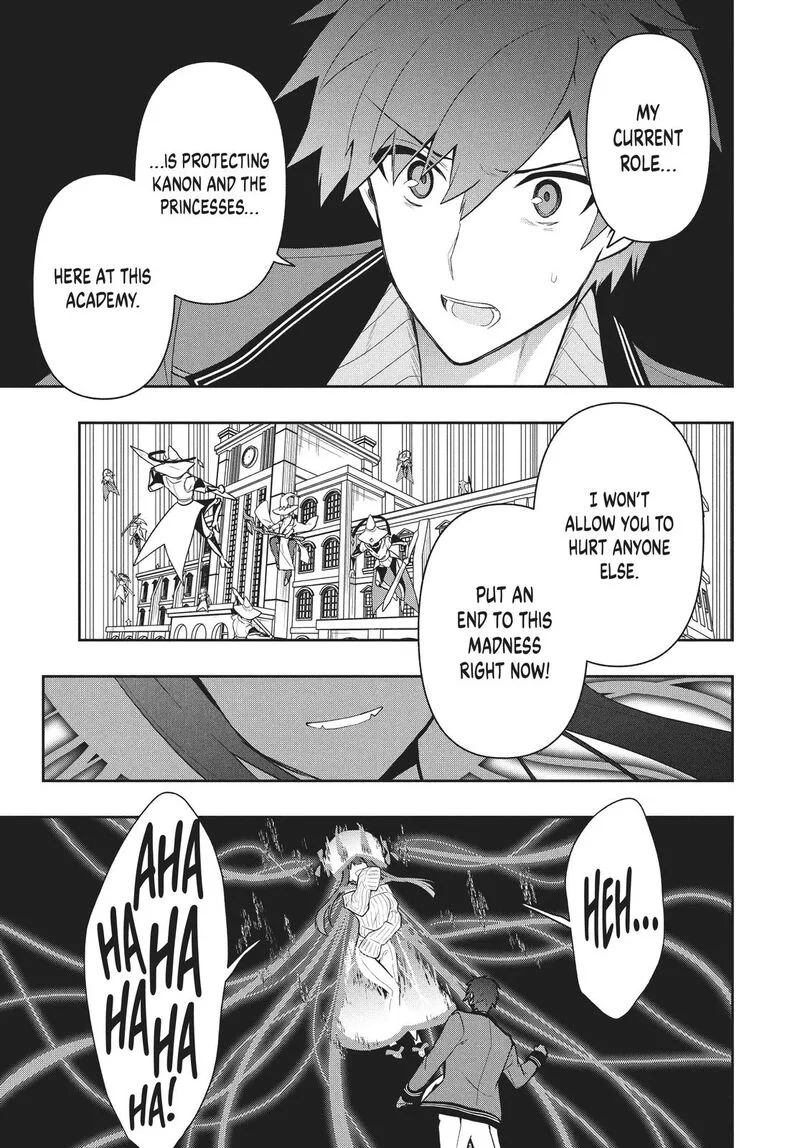 Roku-hime wa Kami Goei ni Koi wo Suru: Saikyou no Shugo Kishi, Tenseishite Mahou Gakuen ni Iku Chapter 42 page 11