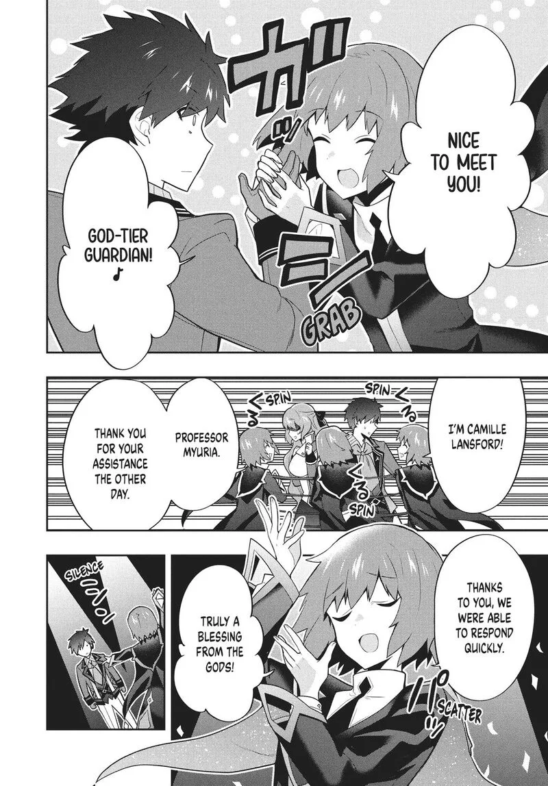 Roku-hime wa Kami Goei ni Koi wo Suru: Saikyou no Shugo Kishi, Tenseishite Mahou Gakuen ni Iku Chapter 47 page 9