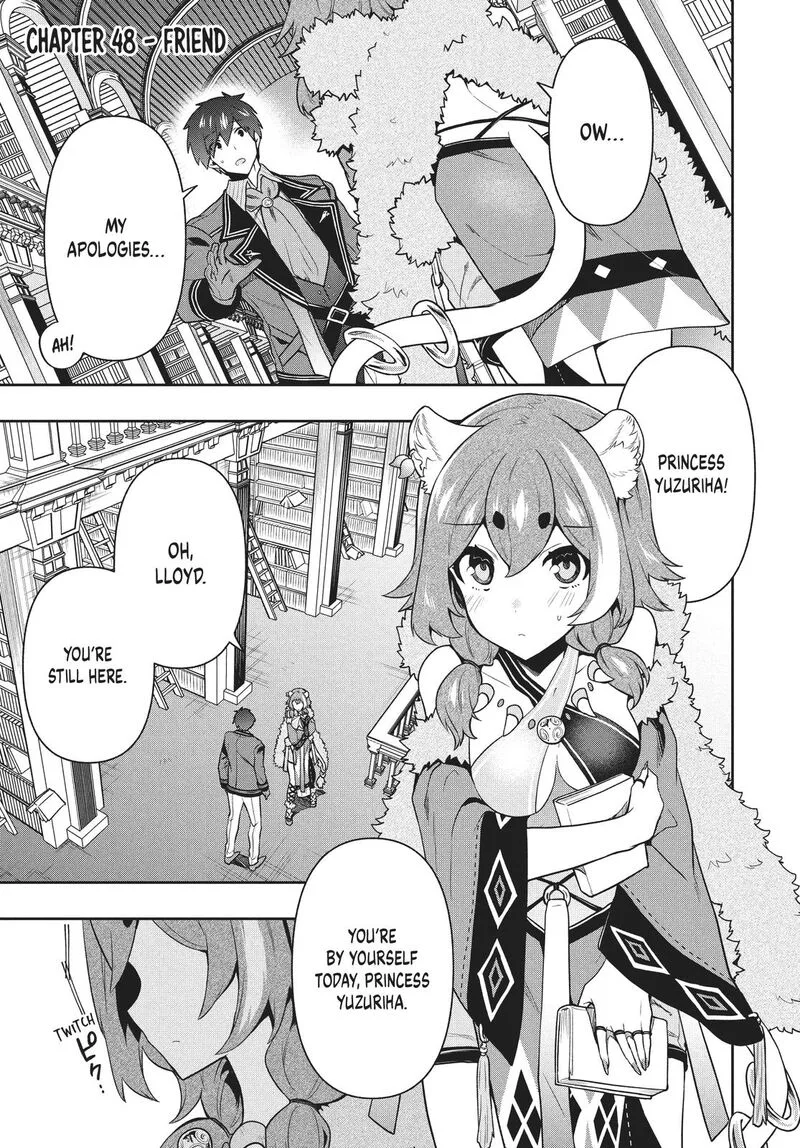 Roku-hime wa Kami Goei ni Koi wo Suru: Saikyou no Shugo Kishi, Tenseishite Mahou Gakuen ni Iku Chapter 48 page 1
