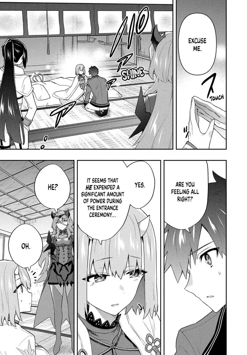 Roku-hime wa Kami Goei ni Koi wo Suru: Saikyou no Shugo Kishi, Tenseishite Mahou Gakuen ni Iku Chapter 56 page 9