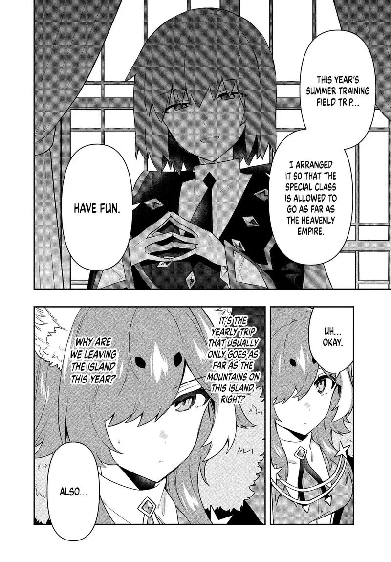 Roku-hime wa Kami Goei ni Koi wo Suru: Saikyou no Shugo Kishi, Tenseishite Mahou Gakuen ni Iku Chapter 57 page 8