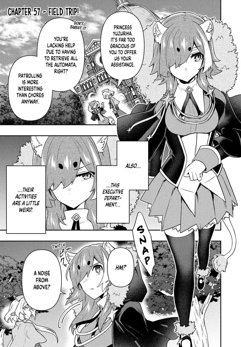 Roku-hime wa Kami Goei ni Koi wo Suru: Saikyou no Shugo Kishi, Tenseishite Mahou Gakuen ni Iku Chapter 57 page 1