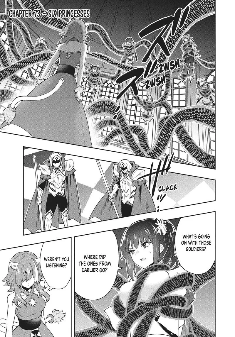 Roku-hime wa Kami Goei ni Koi wo Suru: Saikyou no Shugo Kishi, Tenseishite Mahou Gakuen ni Iku Chapter 73 page 1