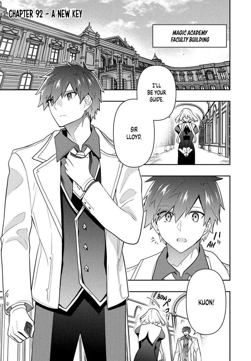 Roku-hime wa Kami Goei ni Koi wo Suru: Saikyou no Shugo Kishi, Tenseishite Mahou Gakuen ni Iku Chapter 92 page 1