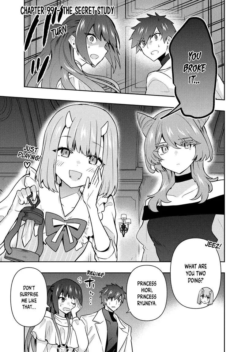 Roku-hime wa Kami Goei ni Koi wo Suru: Saikyou no Shugo Kishi, Tenseishite Mahou Gakuen ni Iku Chapter 99 page 1