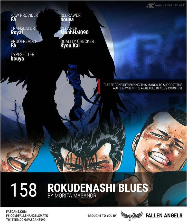 Rokudenashi Blues Chapter 158 page 1