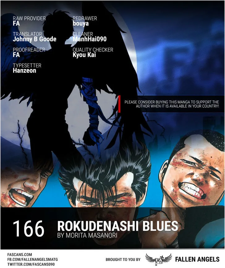Rokudenashi Blues Chapter 166 page 1