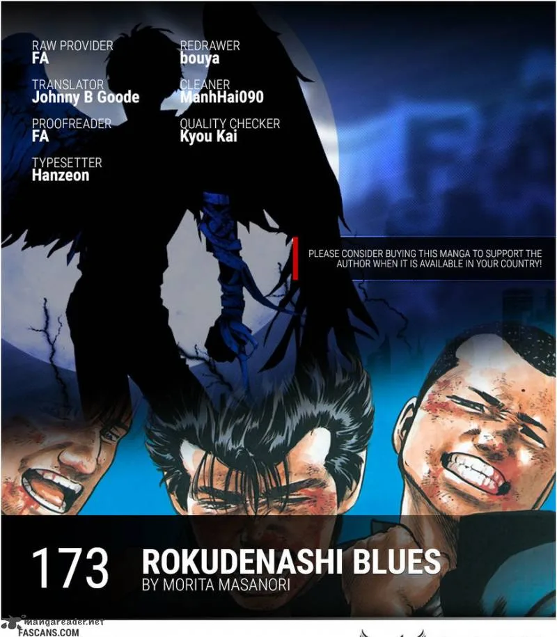 Rokudenashi Blues Chapter 173 page 1