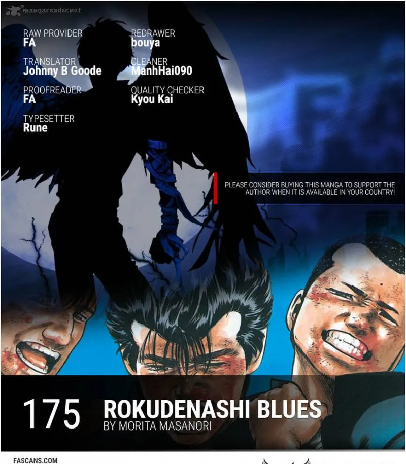 Rokudenashi Blues Chapter 175 page 1