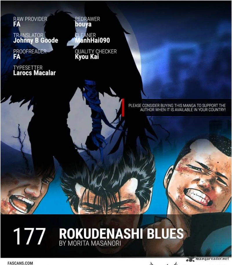 Rokudenashi Blues Chapter 176 page 1